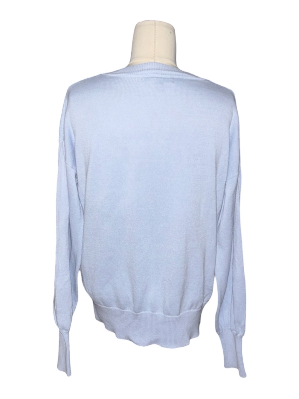 Banana Republic Light Blue V-Neck Sweater - Picture 3 of 4